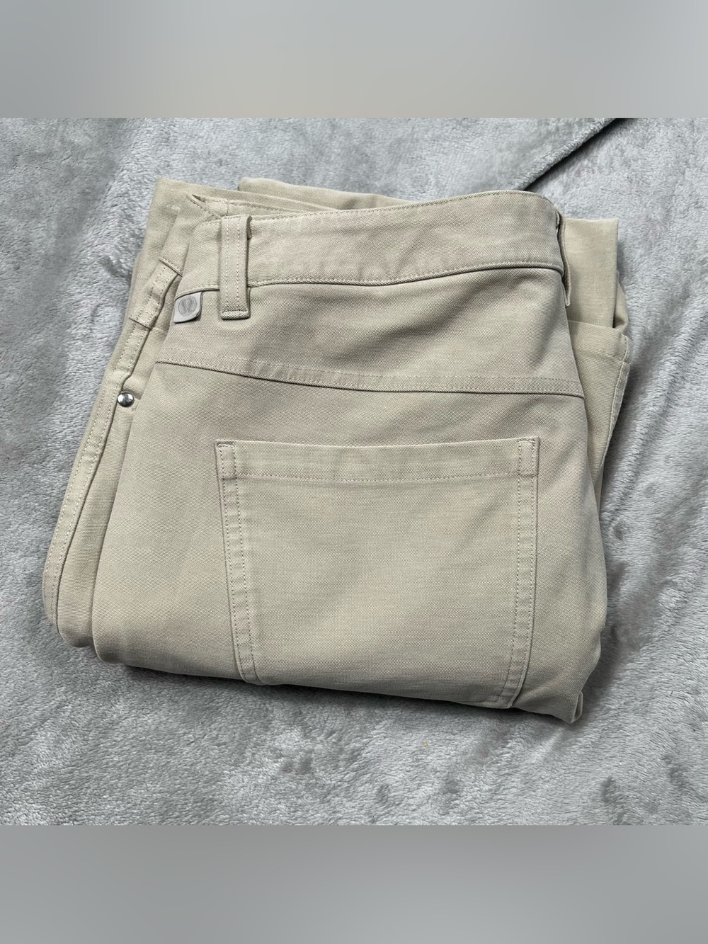 Lululemon ABC Utilitech Pants Mens 35x31 Beige Performance Stretch LM5ABPS
